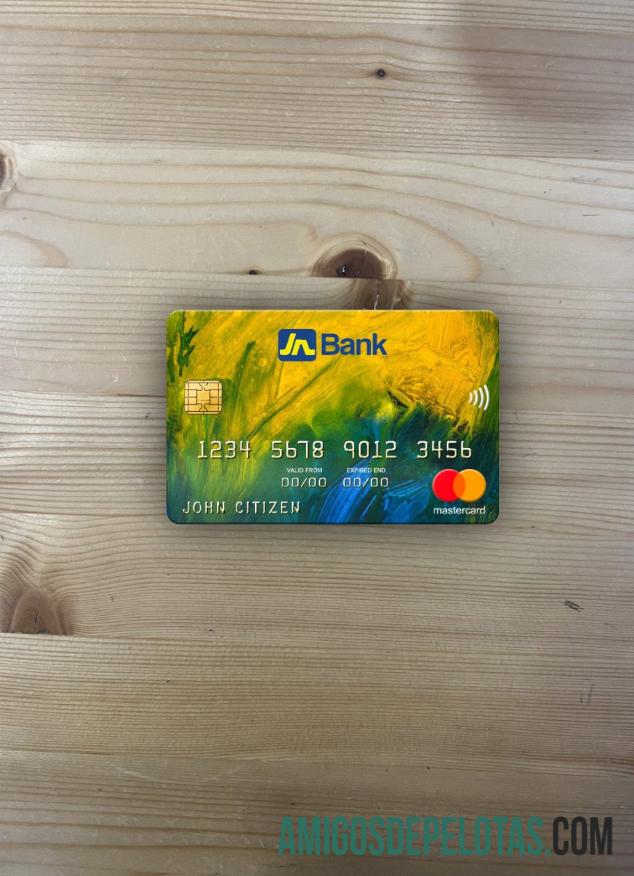 Frente Photolook do Mastercard do Banco Nacional da Jamaica baixar para verificação